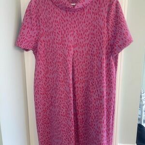 Tyler Boe Pink/Fuchsia Animal Print Dress XL
